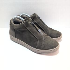 Easy Spirit  Seneeko Suade Olive Green Ankle Boot Women's 10M